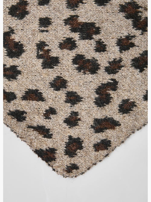 Bufanda triangular de lana con estampado de leopardo - AFIBEL - Kiabi Bufanda triangular de lana con estampado de leopardo - AFIBEL - Kiabi