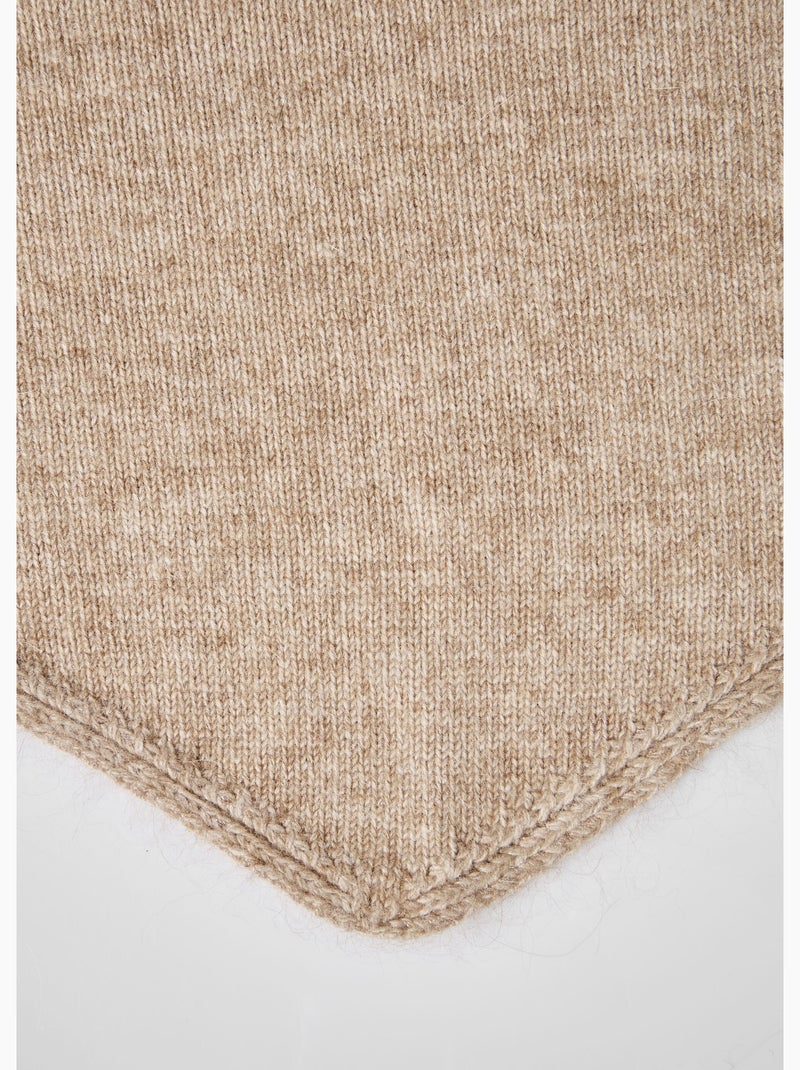 Bufanda triangular de lana y cachemira - AFIBEL Beige - Kiabi