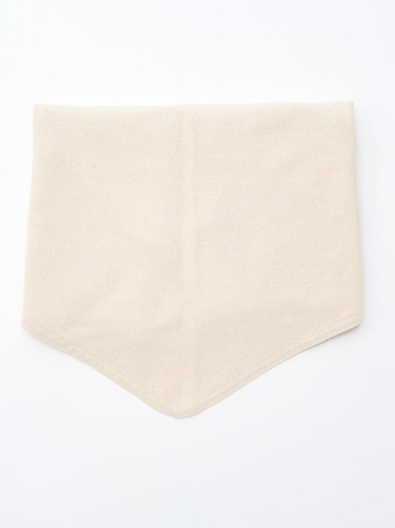 Bufanda triangular de malla Beige - Kiabi