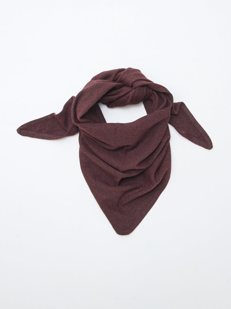 Bufanda triangular de malla Rojo - Kiabi