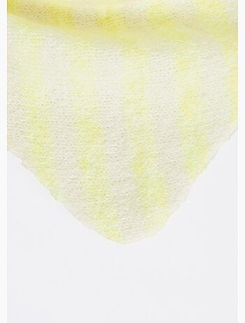 Bufanda triangular de rayas, con lana - AFIBEL