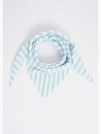 Bufanda triangular de rayas, con lana - AFIBEL