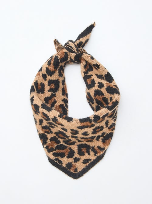 Bufanda triangular 'Leopardo' - Kiabi