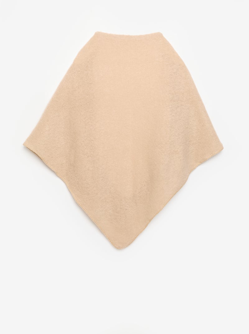 Bufanda triangular lisa Beige - Kiabi