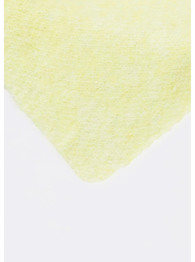 Bufanda triangular lisa, con lana - AFIBEL Amarillo - Kiabi