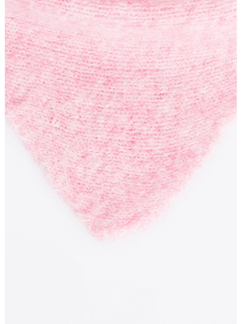 Bufanda triangular lisa, con lana - AFIBEL Rosa - Kiabi