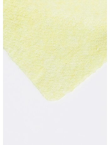 Bufanda triangular lisa, con lana