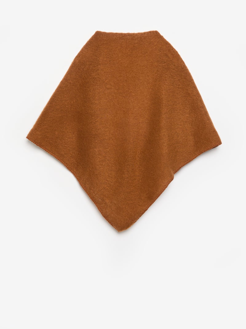 Bufanda triangular lisa Marron - Kiabi