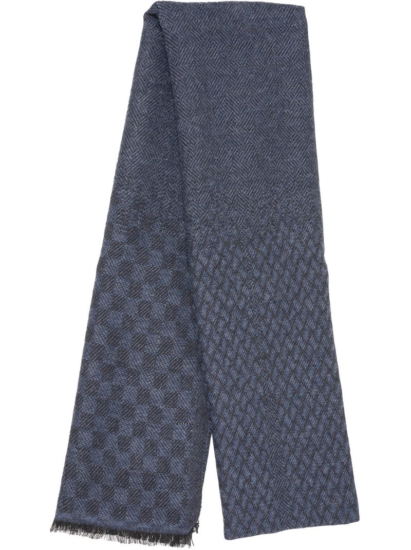 Bufanda ultra suave, cálido, muy cómodo, 50x200 cm mujer isotoner Azul Negro - Kiabi