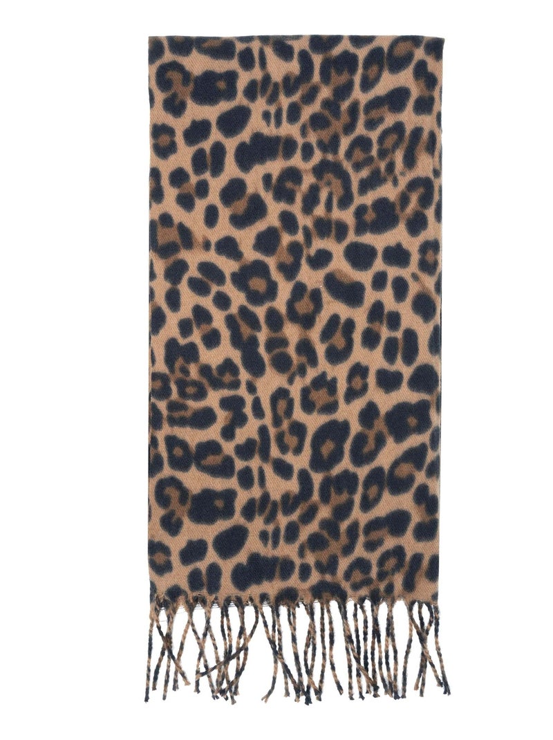 Bufanda ultra suave, cálido, muy cómodo, 50x200 cm mujer Isotoner Negro Marrón - Kiabi