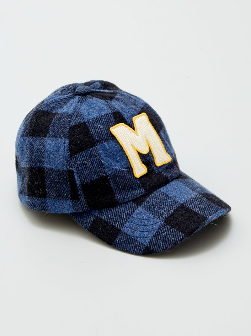 Bufanda y gorra de cuadros AZUL - Kiabi