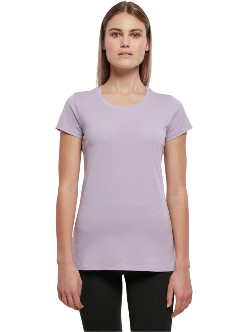 Build Your Brand - Camiseta Basic para Mujer Malva lila - Kiabi
