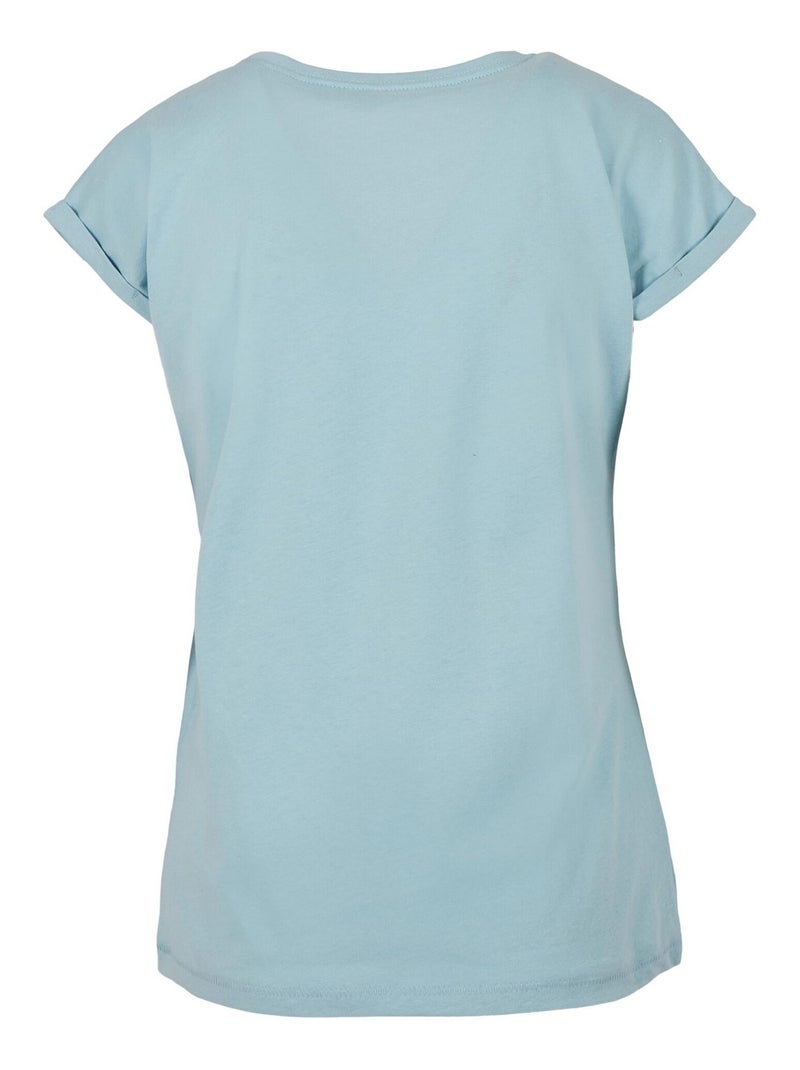 Build Your Brand - Camiseta de Algodón para Mujer Azul mediterráneo - Kiabi