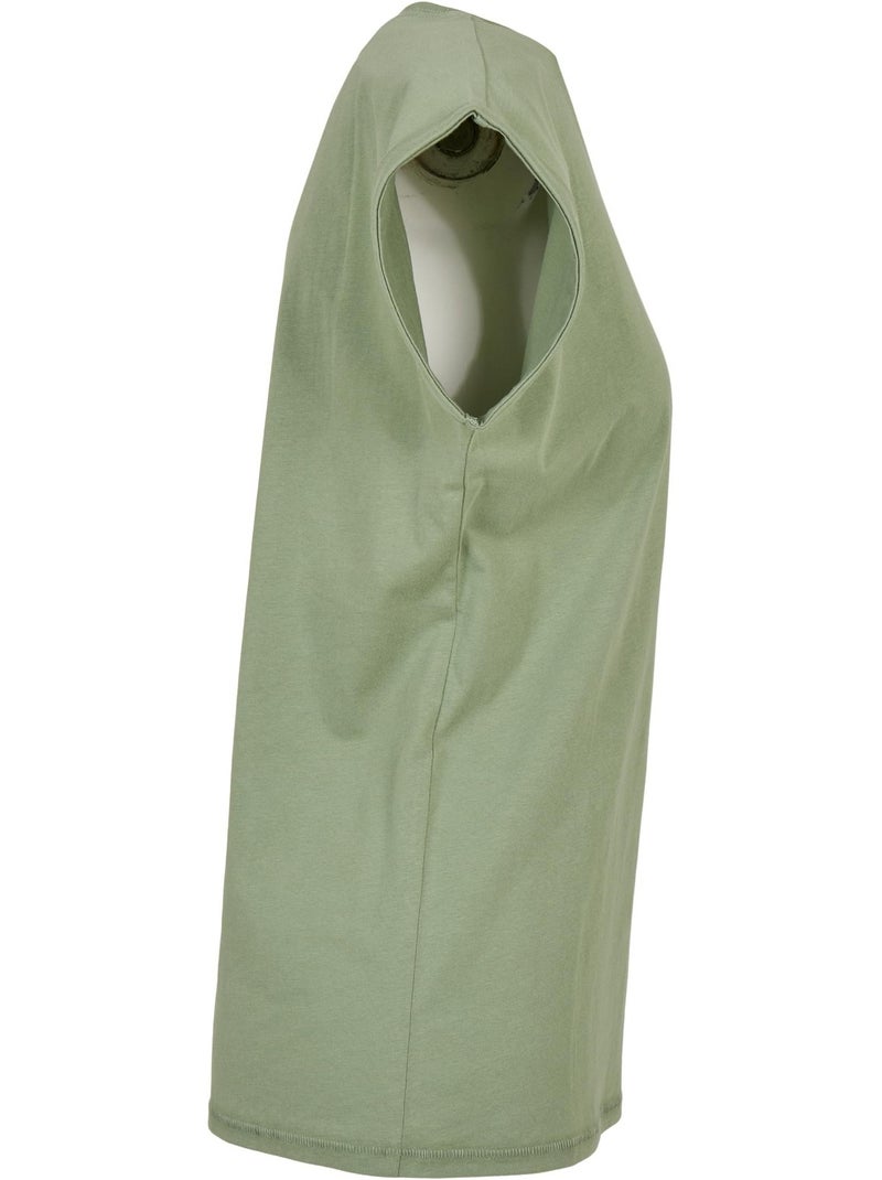 Build Your Brand - Camiseta de Algodón para Mujer Gris verde gris - Kiabi