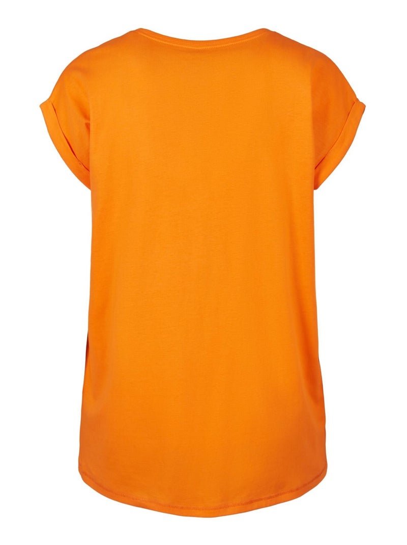 Build Your Brand - Camiseta de Algodón para Mujer Naranja claro - Kiabi