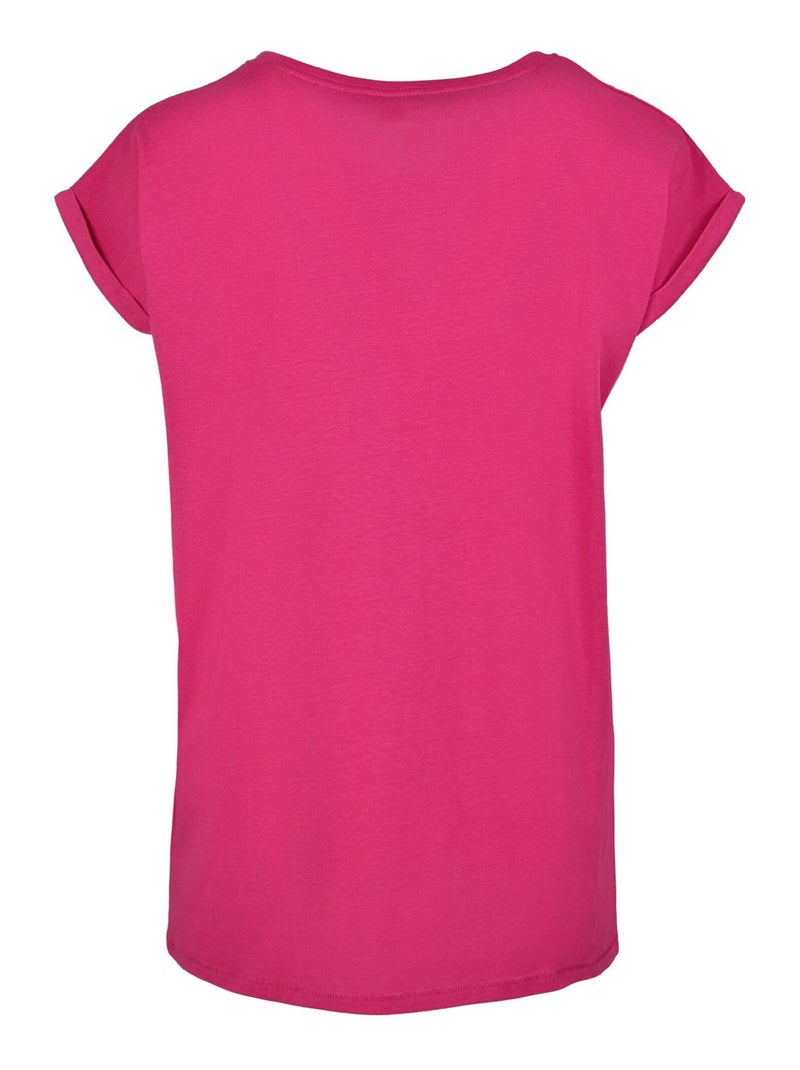 Build Your Brand - Camiseta de Algodón para Mujer Rosa claro - Kiabi