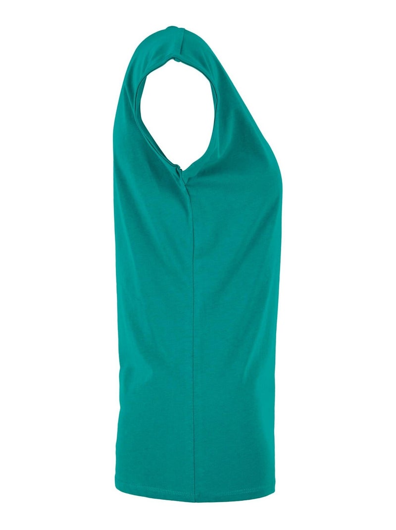 Build Your Brand - Camiseta de Algodón para Mujer Verde bosque - Kiabi