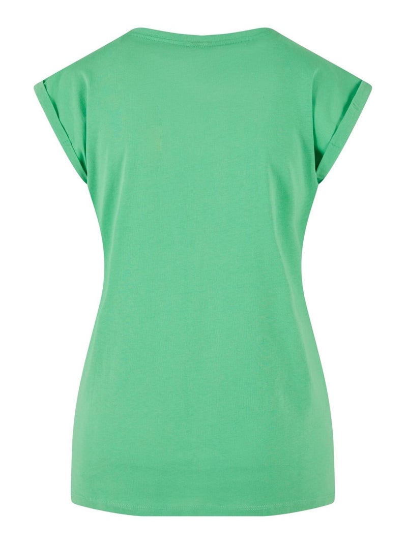 Build Your Brand - Camiseta de Algodón para Mujer Verde - Kiabi