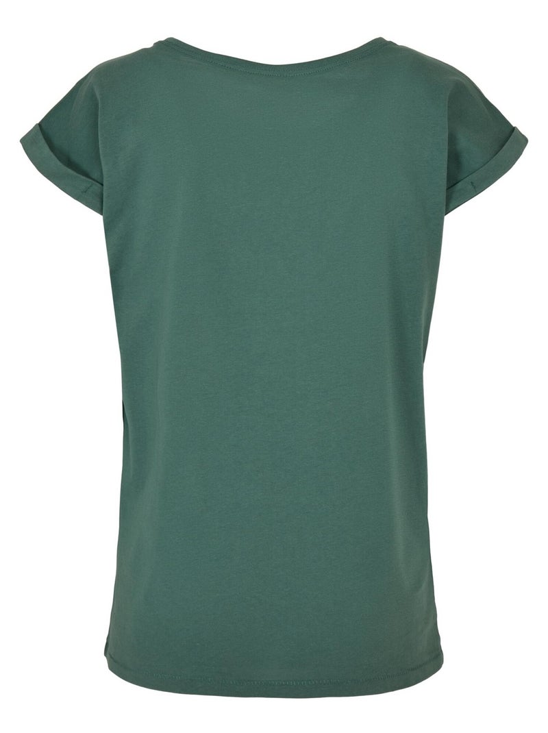 Build Your Brand - Camiseta de Algodón para Mujer Verde oscuro - Kiabi