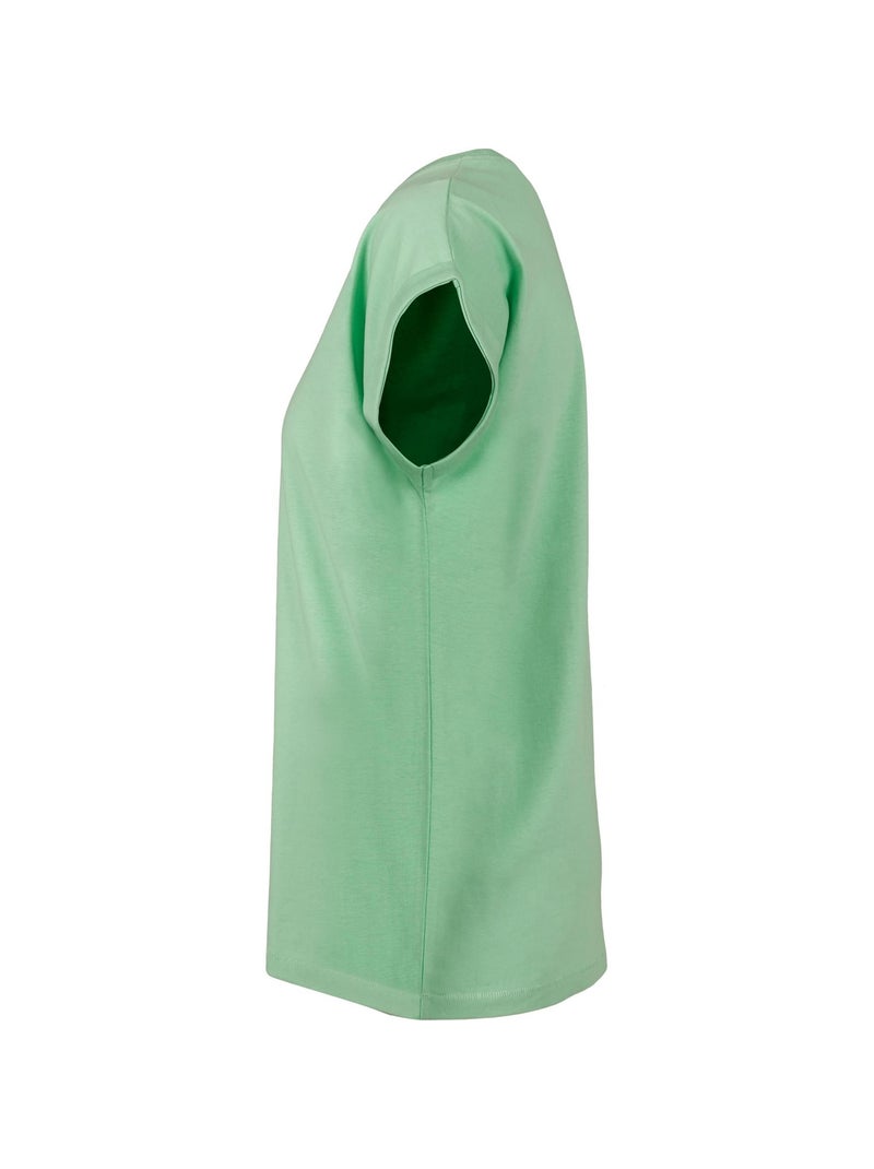 Build Your Brand - Camiseta de Algodón para Mujer Verde pastel - Kiabi