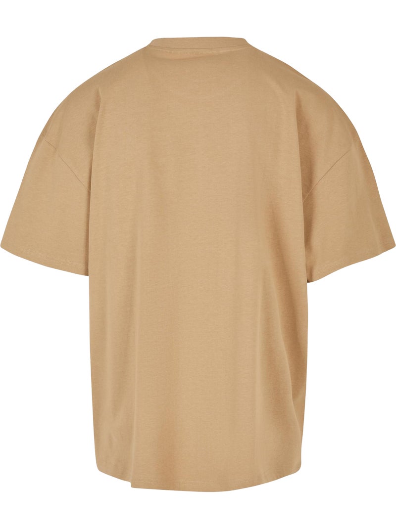 Build Your Brand - Camiseta de Algodón Pesado para Hombre Beige - Kiabi