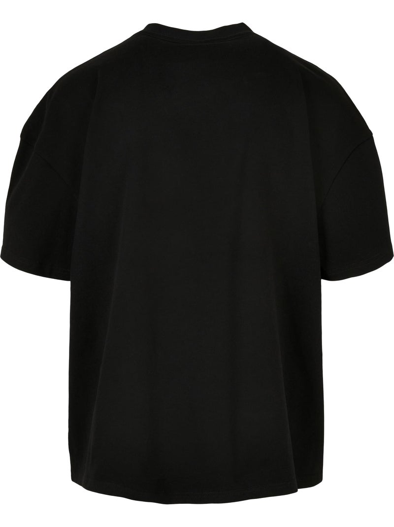 Build Your Brand - Camiseta de Algodón Pesado para Hombre Negro - Kiabi