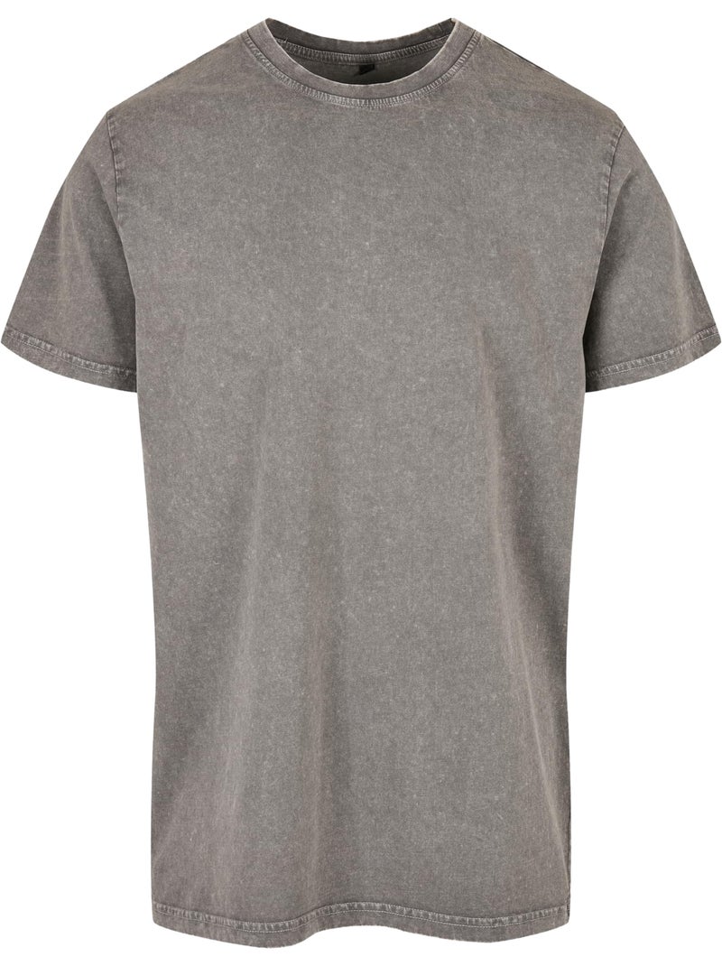 Build Your Brand - Camiseta Diseño Lavado Ácido para Hombre Gris gris antracita - Kiabi