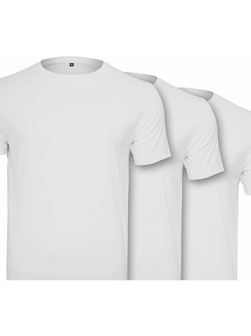Build Your Brand - Camiseta para Hombre - Pack de 3 Blanco - Kiabi