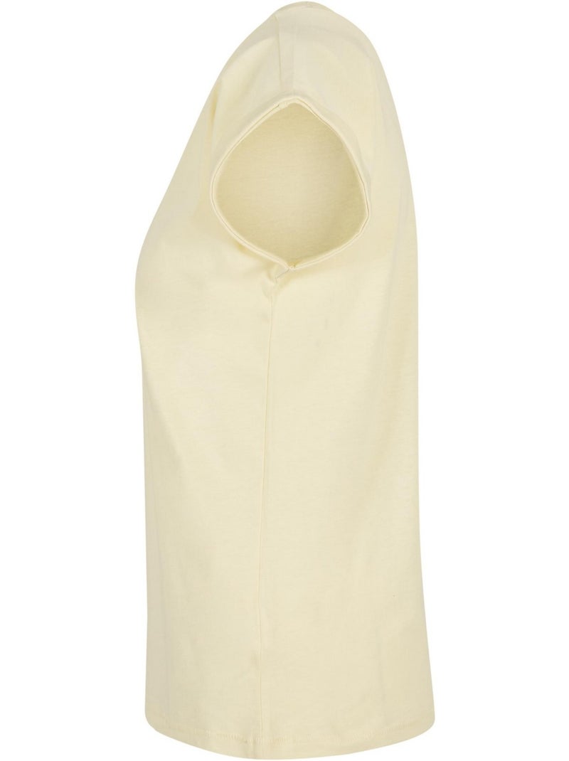 Build Your Brand - Camiseta para Mujer Amarillo claro - Kiabi