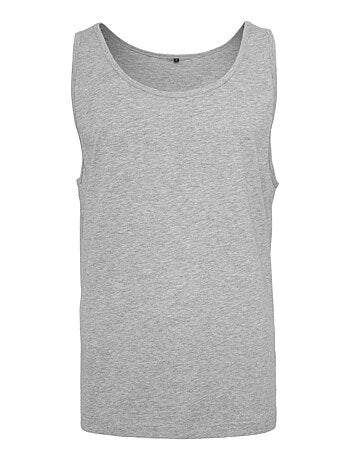 Build Your Brand - Camiseta Sin Mangas Diseño Lisos de Jersey para Hombre