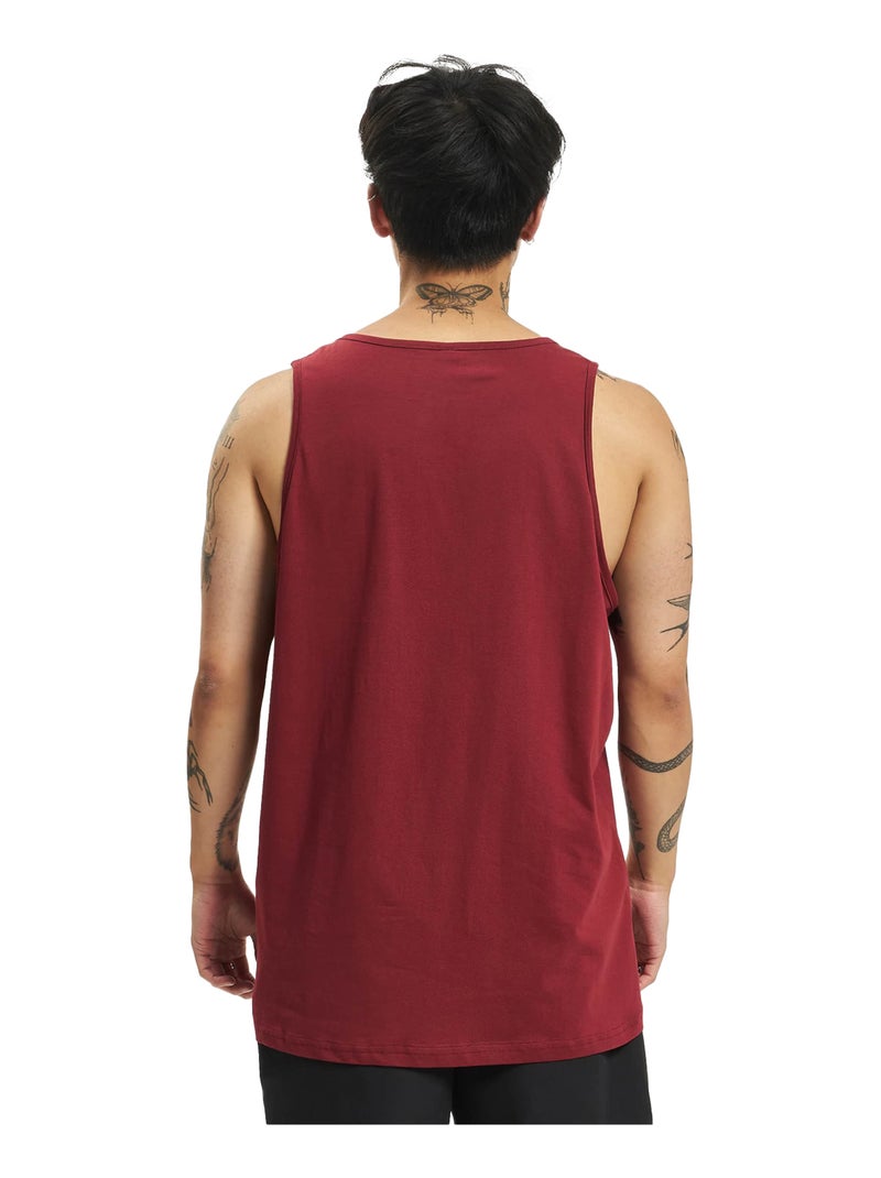 Build Your Brand - Camiseta Sin Mangas Lisos para Hombre Burdeos - Kiabi