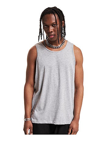Build Your Brand - Camiseta Sin Mangas Lisos para Hombre