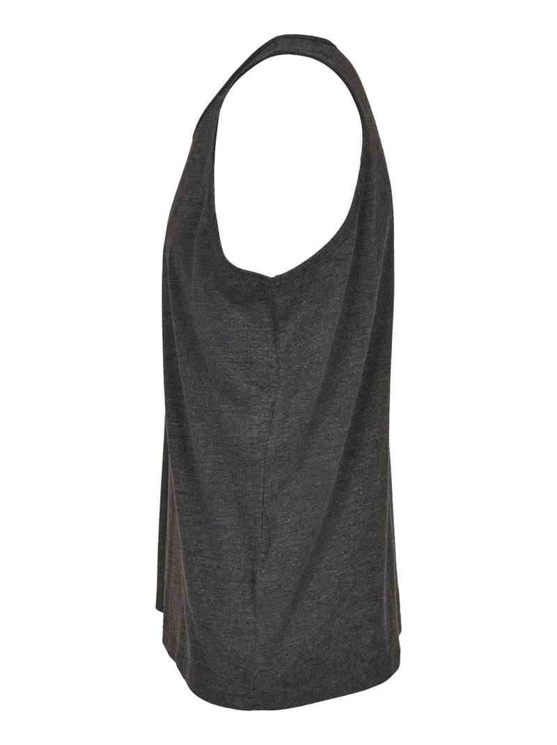 Build Your Brand - Camiseta Sin Mangas Lisos para Hombre Gris negro - Kiabi