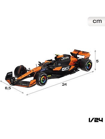 Burago coche 1:24 mclaren mcl38 lando norris f1 2024