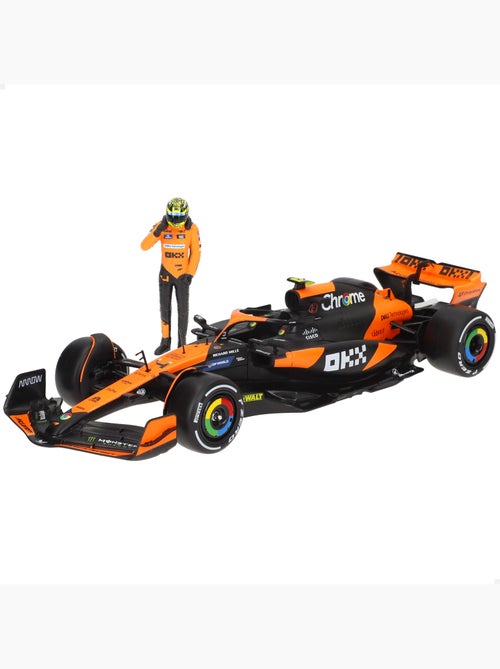 Burago coche 1:24 mclaren mcl38 lando norris f1 2024 - Kiabi