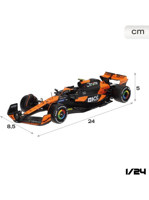 Burago coche 1:24 mclaren mcl38 lando norris f1 2024 - Kiabi