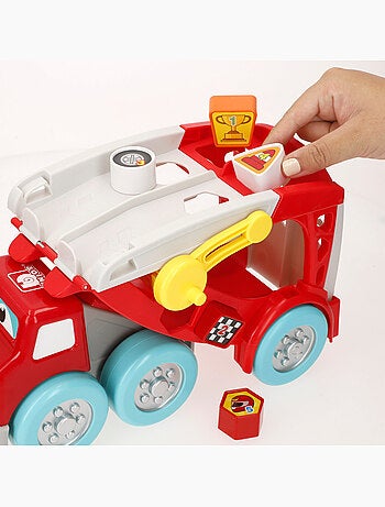 Burago junior camión interactivo con coches lamborghini y accesorios