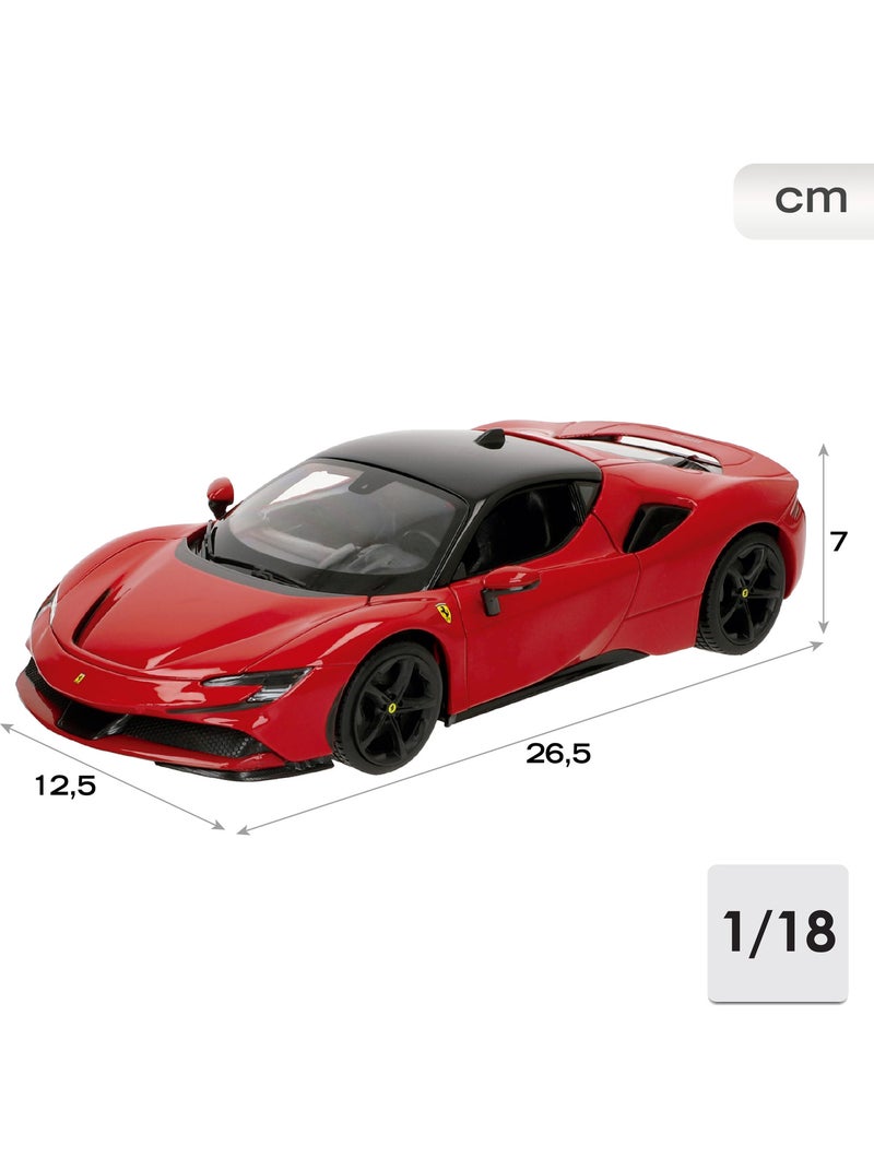 Burago maqueta coche ferrari sf90 stradale 1:18 N/D - Kiabi