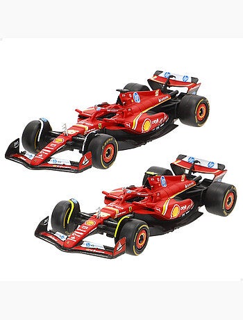 Burago set 2 coches 1:43 ferrari sf-24 sainz y leclerc f1 2024