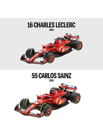 Burago set 2 coches 1:43 ferrari sf-24 sainz y leclerc f1 2024