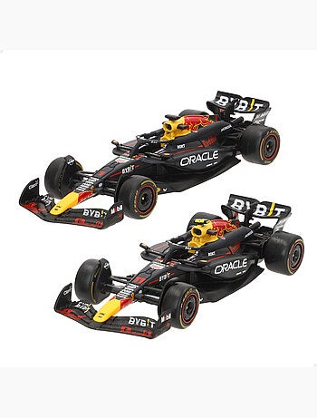 Burago set 2 coches 1:43 oracle red bull rb20 max verstappen y sergio pérez f1 2024