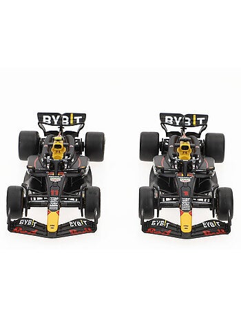 Burago set 2 coches 1:43 oracle red bull rb20 max verstappen y sergio pérez f1 2024