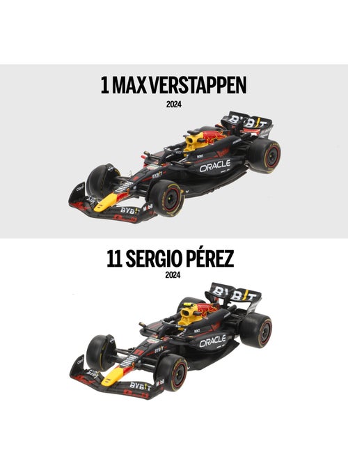 Burago set 2 coches 1:43 oracle red bull rb20 max verstappen y sergio pérez f1 2024 - Kiabi