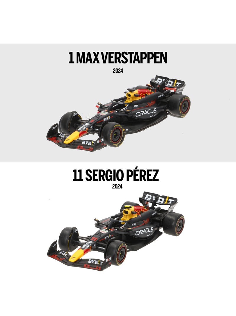 Burago set 2 coches 1:43 oracle red bull rb20 max verstappen y sergio pérez f1 2024 N/D - Kiabi