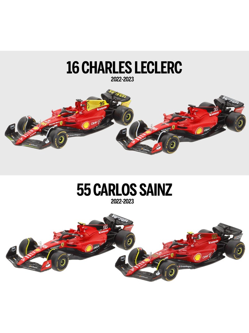 Burago set 4 coches 1:43 f1 ferrari f1-75 y sf-23 sainz y leclerc N/D - Kiabi