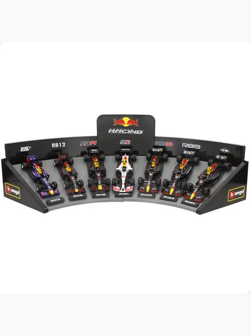 Burago set 7 coches colección 1:43 f1 red bull con expositor - Kiabi
