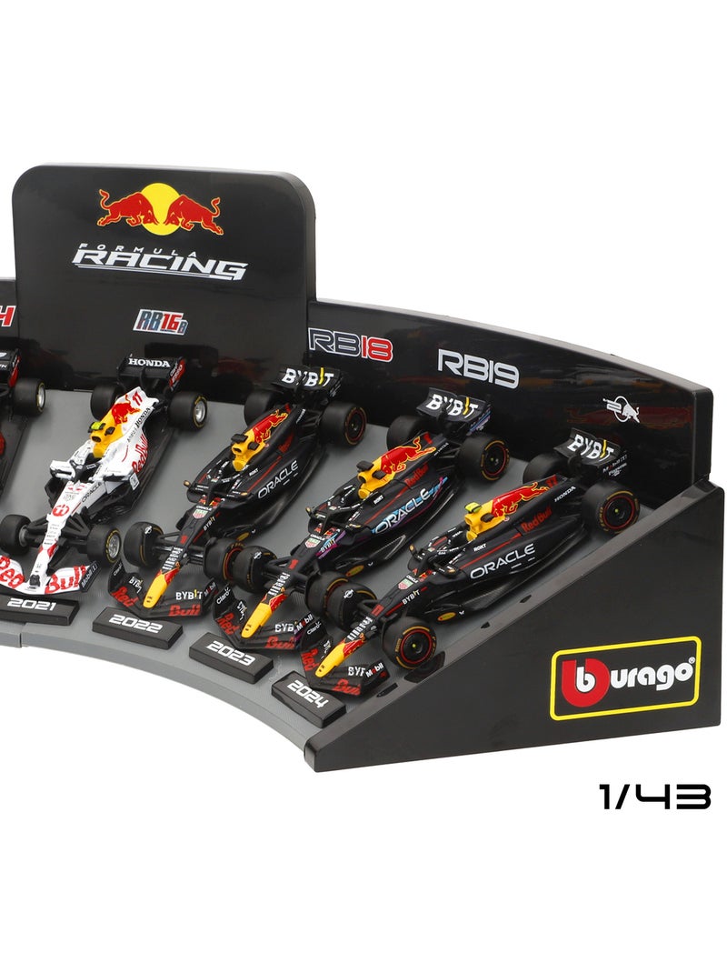 Burago set 7 coches colección 1:43 f1 red bull con expositor N/D - Kiabi