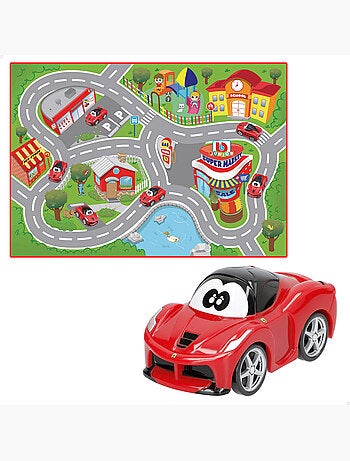 Burago set de juego alfombra bebé circuito con coche ferrari laferrari
