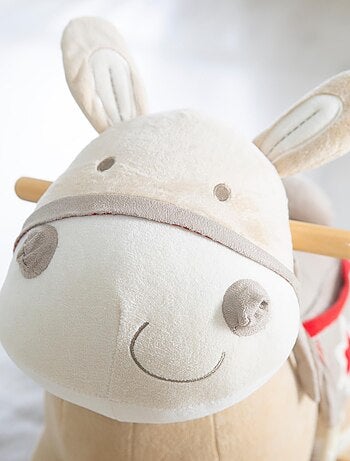 Burro balancín con estribos, silla y riendas para bebé desde 18 meses 'Roba'