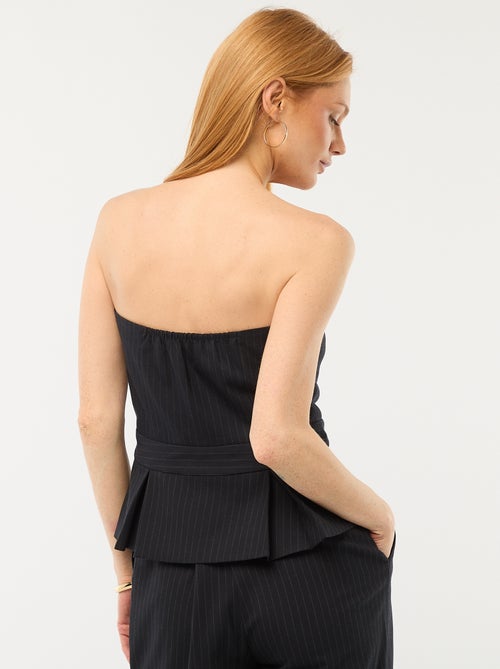 Bustier estilo chaleco de traje - Kiabi